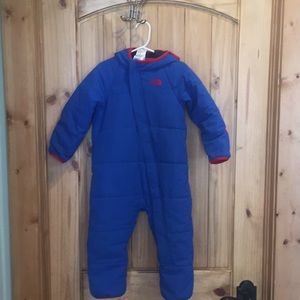 The North Face Nuptse one-piece snowsuit